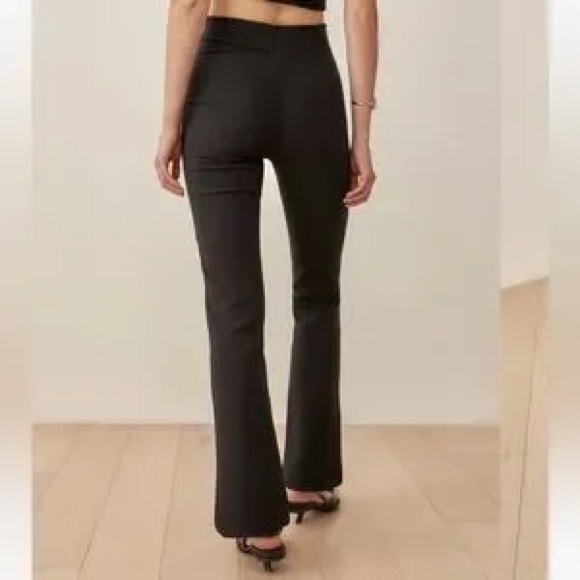 Reformation The Len Lace Tie-Up Flare Pants in Black, Women’s size Medium - Picture 11 of 15